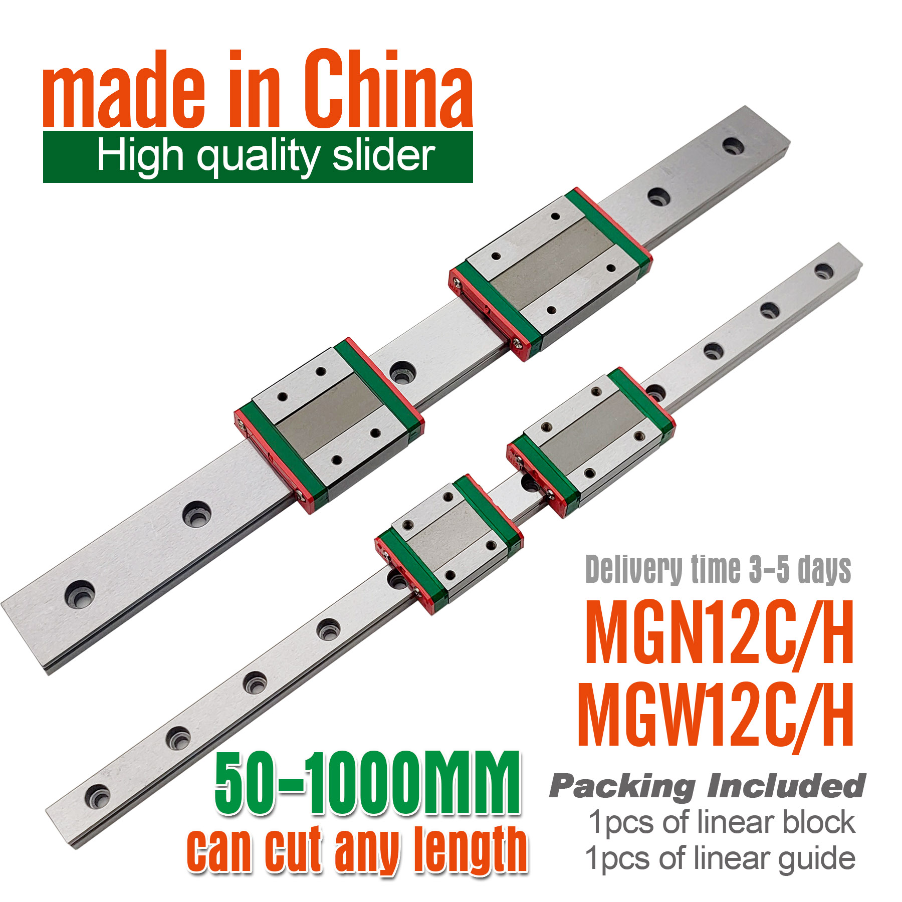 Linear Rail Mgn12H Set - MGN12H линейный направляющий слайдер блок 300