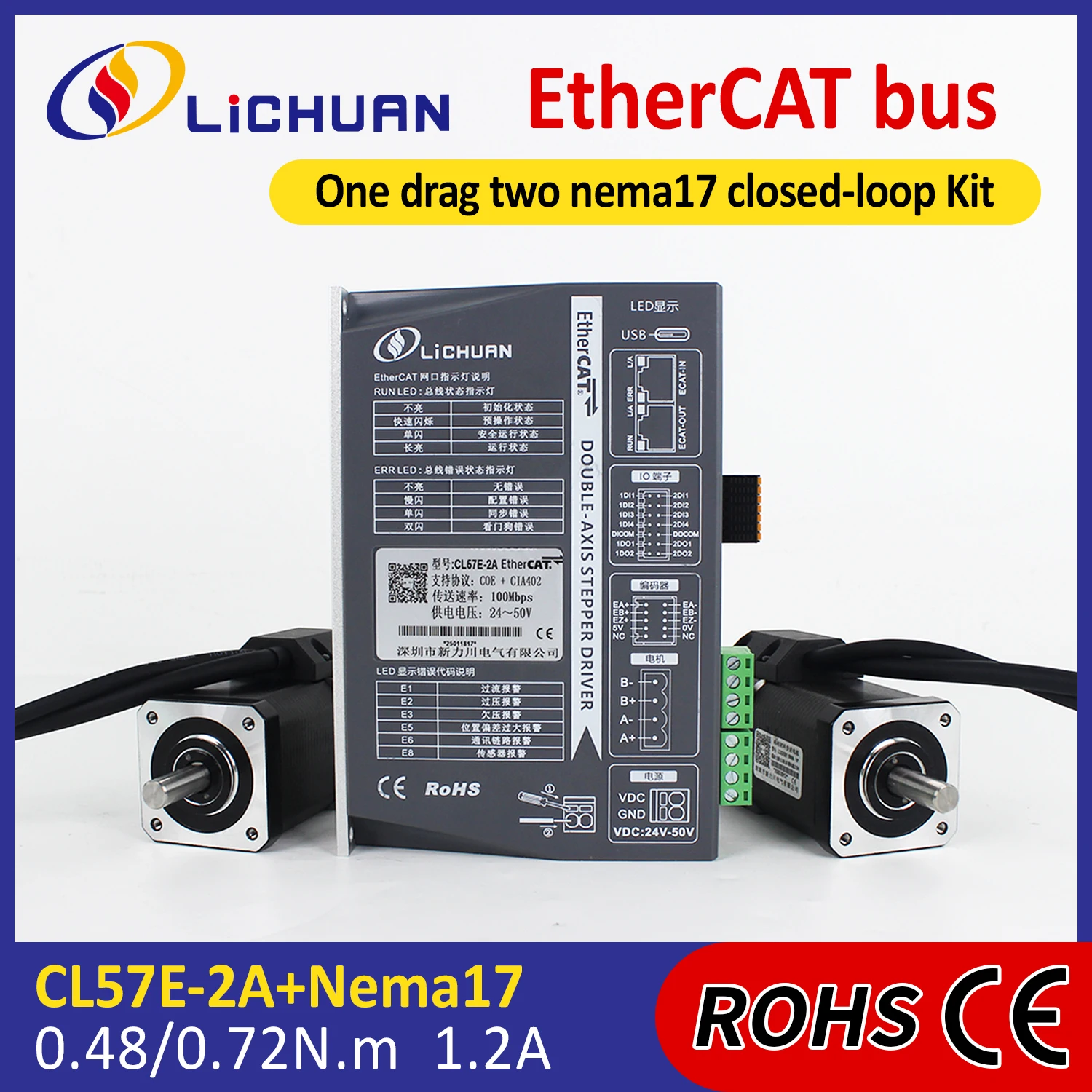 Контроллер шагового двигателя  – обзор и цена Closed Loop Stepper Motor Nema 17
